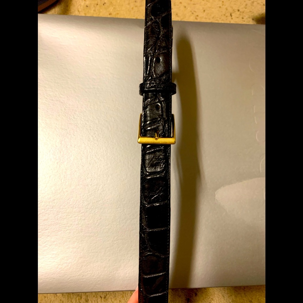 Kinnamon Genuine Alligator Leather belt